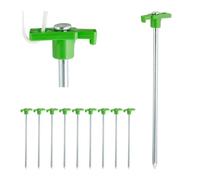 Picchetto da terra 24cm verde chiaro Ancoraggi per tende Picchetti in acciaio