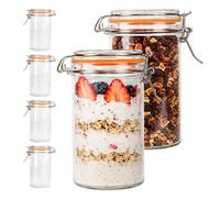 Relaxdays Set da 6 barattoli da 500 ml