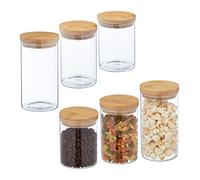 Set da 6 barattoli con coperchio Contenitori ermetici Vasetti per conserve