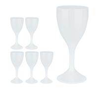 (TG. Set da 6) Relaxdays Calici in Plastica, Set da 6 Bicchieri da Vino, Infrang