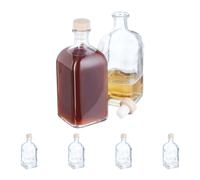 Bottiglie Bottiglia liquore vetro gin aceto Set di 6