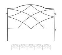 Relaxdays Set da 6 pannelli di recinzione in ferro