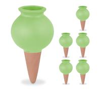 Relaxdays Set da 6 sfere in argilla per annaffiare