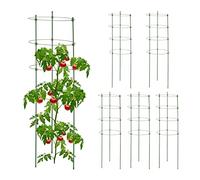 Sostegni per pomodori 90 cm Verde Sostegni per piante rampicanti 6 pz.