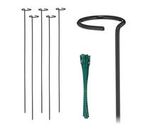 Relaxdays Set da 6 sostegni per piante alti 80 cm