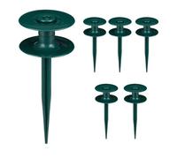 Set da 6 supporti d'ancoraggio per tubi Verde scuro Ancore per irrigazione