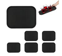 Relaxdays Set da 6 vassoi antiscivolo 41 x 30 cm
