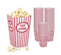 Relaxdays Set da 60 sacchetti rossi per popcorn