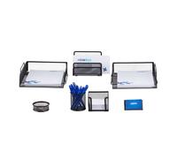 (TG. 35.5x27.5x9 cm) Relaxdays 10022500_46 Set da Scrivania, Cancelleria Ufficio