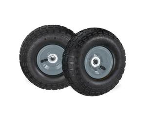 Relaxdays Set da 8 ruote per carrello 260x85 mm