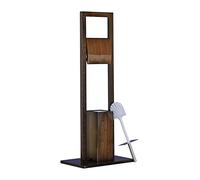 Set di accessori da wc Porta scopino e portarotolo 2,5 kg 82 cm Facile pulizia