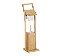 Portarotolo e portacarta igienica in bambù Porta scopino igienico 2 pz.