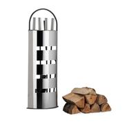 Set per camino Porta attrezzi moderno 5 pz. Acciaio inox Set accessori camino