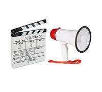 Relaxdays Set da cinema con ciak e megafono