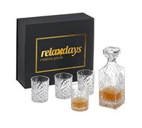 Set da whisky bottiglia 4 bicchieri decanter confezione kit liquore minibar