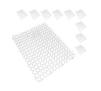 Relaxdays Set di 10 Griglie antipredatori in plastica Bianca, Protezione Piante e aiuole, 30x40 cm