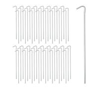 Set 100 Picchetti Acciaio Zincato 22 cm Camping Terreni Duri Morbidi Camp Tent