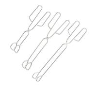 Relaxdays Set di 3 pinze da cucina in acciaio