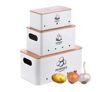 Contenitore per patate e cipolle, set da 3 per la cucina