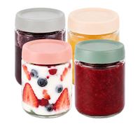 Relaxdays Set di 4 barattoli 450 ml