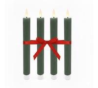 Relaxdays Set di 4 candele LED in cera
