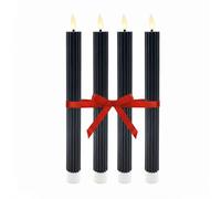 Relaxdays Set di 4 candele LED in cera