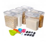 Relaxdays Set di 6 contenitori ermetici da 3,7L