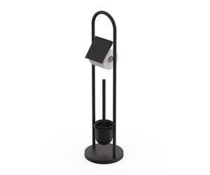 Relaxdays Set di accessori WC in acciaio