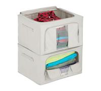 Relaxdays Set di contenitori armadio o sottoletto