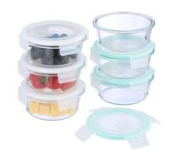 Relaxdays Set di contenitori in vetro per alimenti