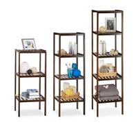Set da 3 scaffali per il bagno in 3 misure Mobiletto multiuso Libreria a colonna