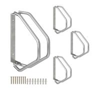 Portabici Supporto Biciclette Parete Parcheggio Bici Girevoli 180° Acciaio Set