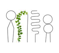 Supporto Piante Rampicanti Vaso Forma Geometrica Sostegno Giardino Metallo Set