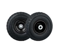 (TG. 16mm) Relaxdays Set da 2 Ruote per Carrello e Carriola, Ruotino Scorta ad A