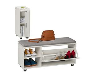 Relaxdays Set ingresso con scarpiera e armadietto