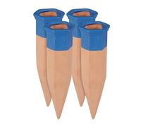 Relaxdays Set Irrigazione a Goccia, Kit da 4 Coni per Piante, Bottiglia Innaffia