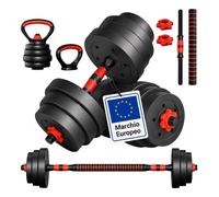 Relaxdays Set manubri, 19 kg