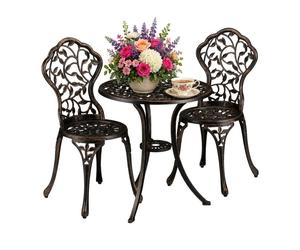 Relaxdays Set mobili da balcone in design antico