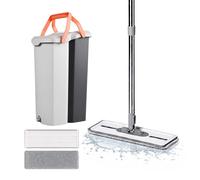 Relaxdays Set mop piatti 2 scomparti