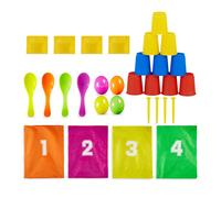 Relaxdays Set per festa giochi per bambini 3in1