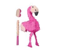 Relaxdays Set pinata flamingo bastone e maschera