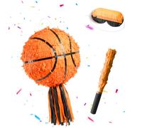 Relaxdays Set pinata palla, bastone & maschera