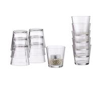 Set da 12 portacandele Bicchieri decorativi Forma conica Trasparente 7,5 cm
