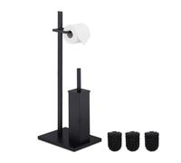 Piantana portarotolo e scopino Supporto carta igienica Set accessori bagno