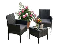 Relaxdays Set rattan3pz