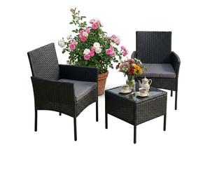 Relaxdays Set rattan3pz