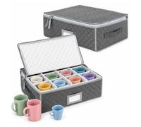 Relaxdays Set scatole porta-stoviglie