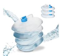 Relaxdays Set taniche per acqua pieghevoli ovali