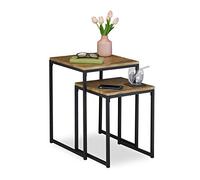 Set tavolini da salotto 30 kg Effetto legno Tavolini impilabili Set di tavolini