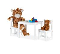 Set tavolino e sedie per bambini 3 pz. Legno MDF Set tavolo per bambini